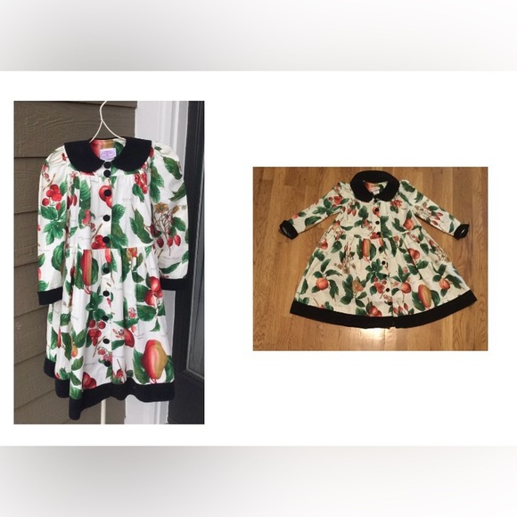 COPY - Vintage Plum pudding girls dress size 7, cotton long sleeves, 100% cotto… - Picture 1 of 14